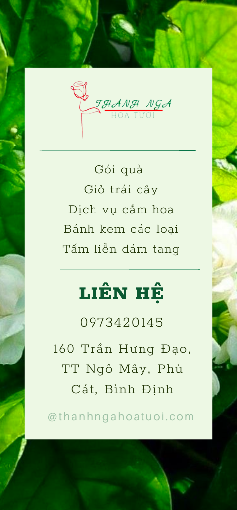 Banner Dọc Của Shop Hoa Thanh Nga 2