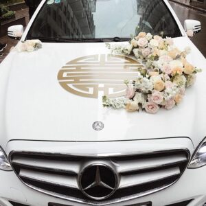 Trang trí xe hoa cưới 3 Trang tri xe hoa cuoi don gian